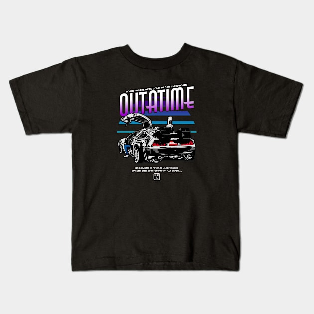 Back to the Future Design Kids T-Shirt by EdSan Designs